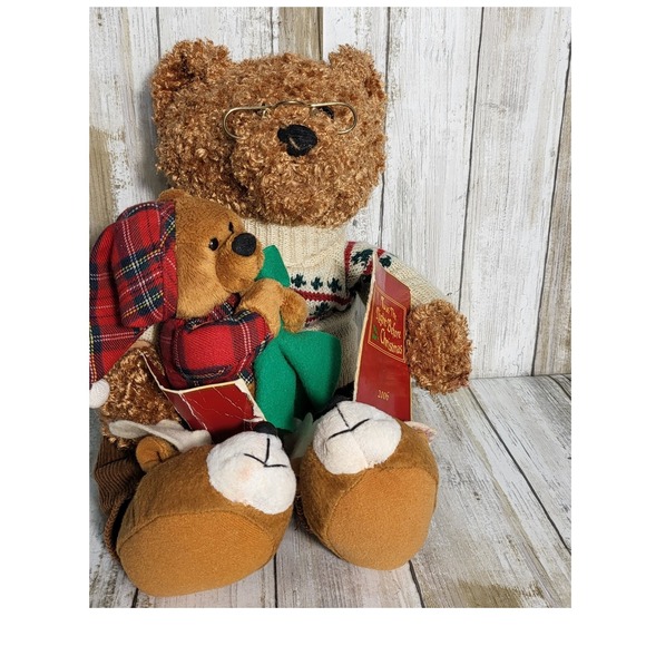 Avon Vintage 2006"Twas The Night Before Christmas"Speaking Father Reads To Cub - Picture 6 of 9